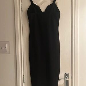 Forever 21 Black Strappy Midi Dress